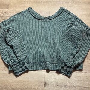 Elegant Women's Crew Neck Sweater - Teal